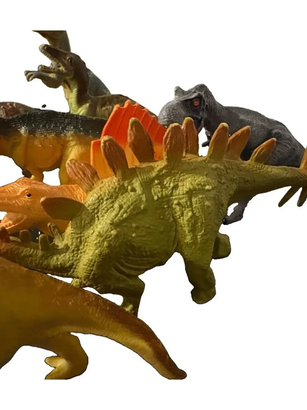 Mixed Lot of 13 Plastic Dinosaurs Toy Figures